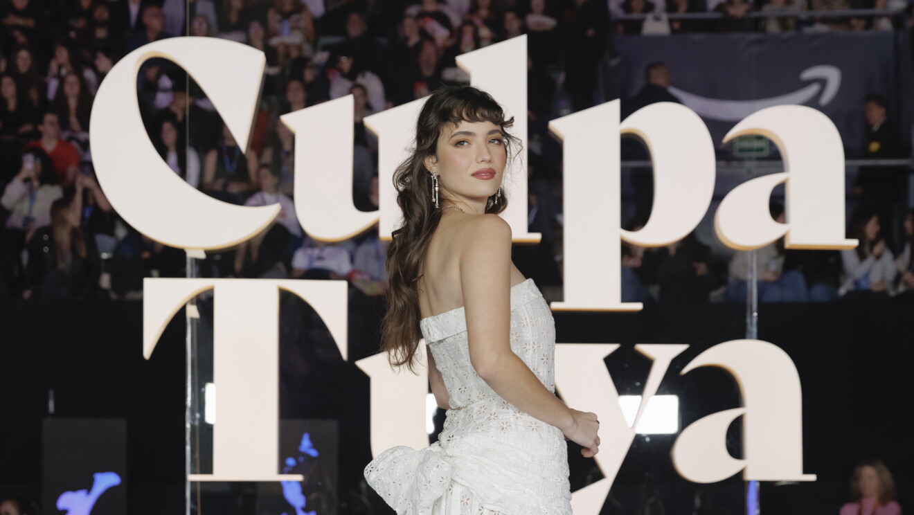 Gabriela Andrada en la premiere de Culpa Tuya en Vistalegre