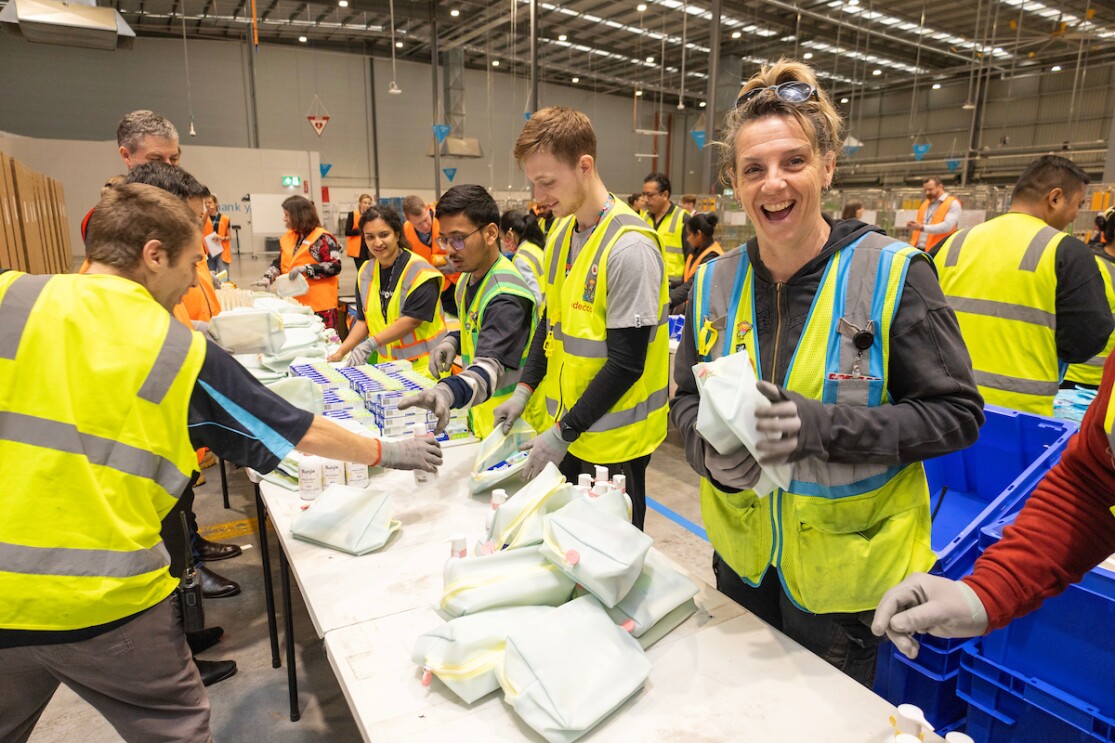 Amazon Adelaide Disaster Relief Hub - Volunteer Samantha Boardman