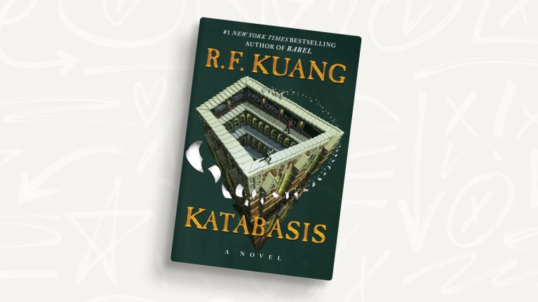 Amazon's best books of 2025: R.F. Kuang's novel 'Katabasis' with intricate building design on dark green cover