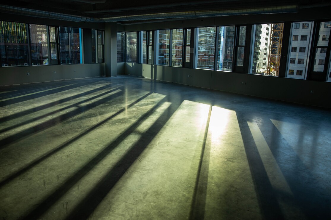 Images from inside the new Mary's Place Family Center being built on Amazon's Seattle campus