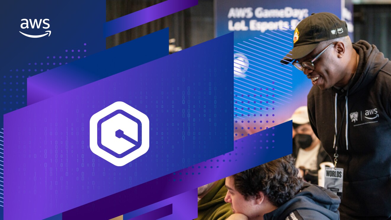 An image of a photo of Banjo Obayomi, senior developer advocate, AWS, helping at a developer workshop.