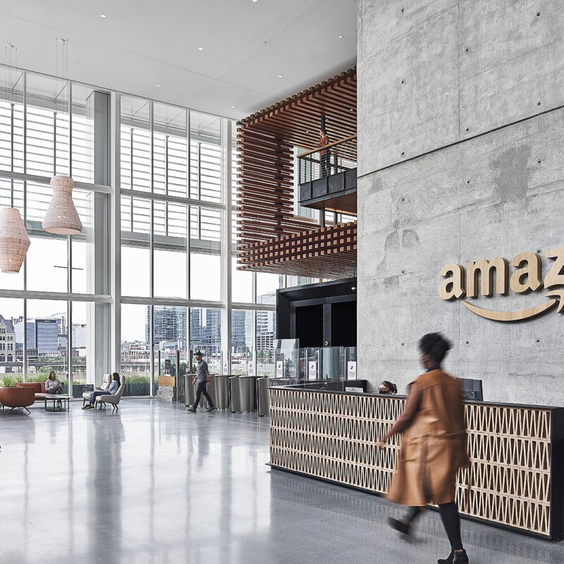 A rendering of Amazon's new office in Nashville, Tennessee