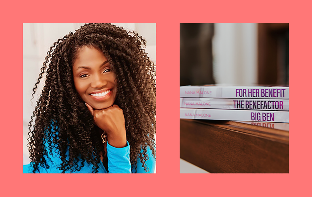 Woman seller and her product, as featured on Amazon marketplace