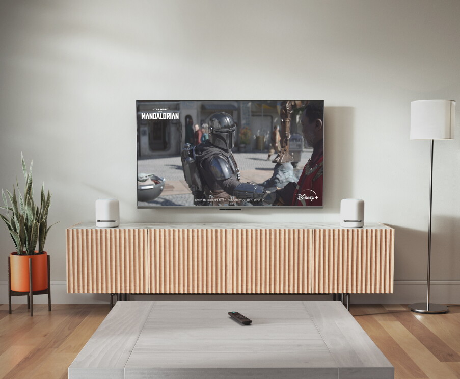 The new Amazon Fire TV Stick 4K Max in a living room