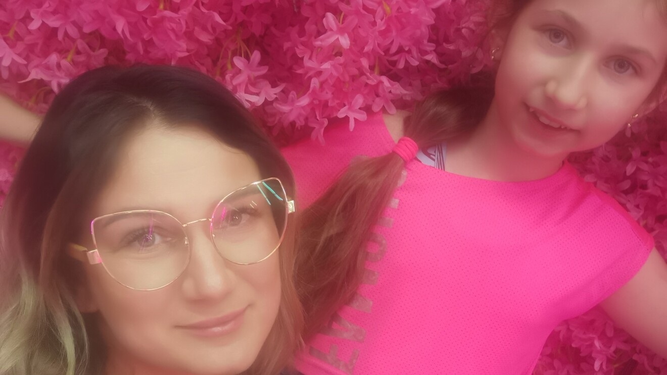 Monika Orebska with mom