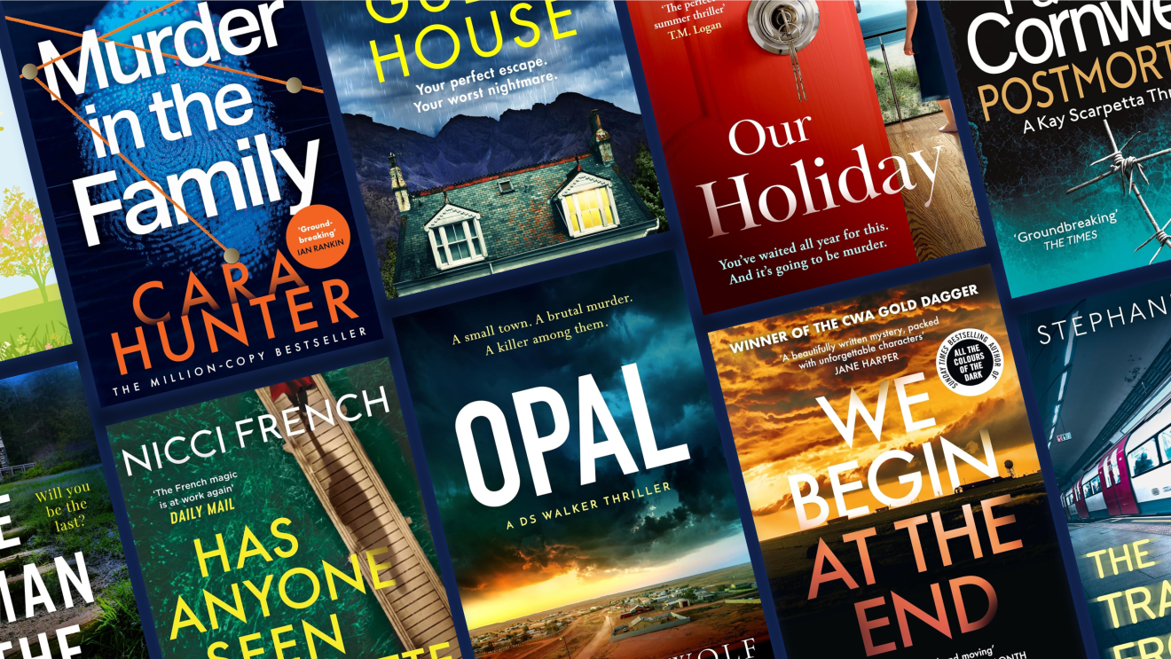 A selection of crime fiction book covers available on Kindle Unlimited