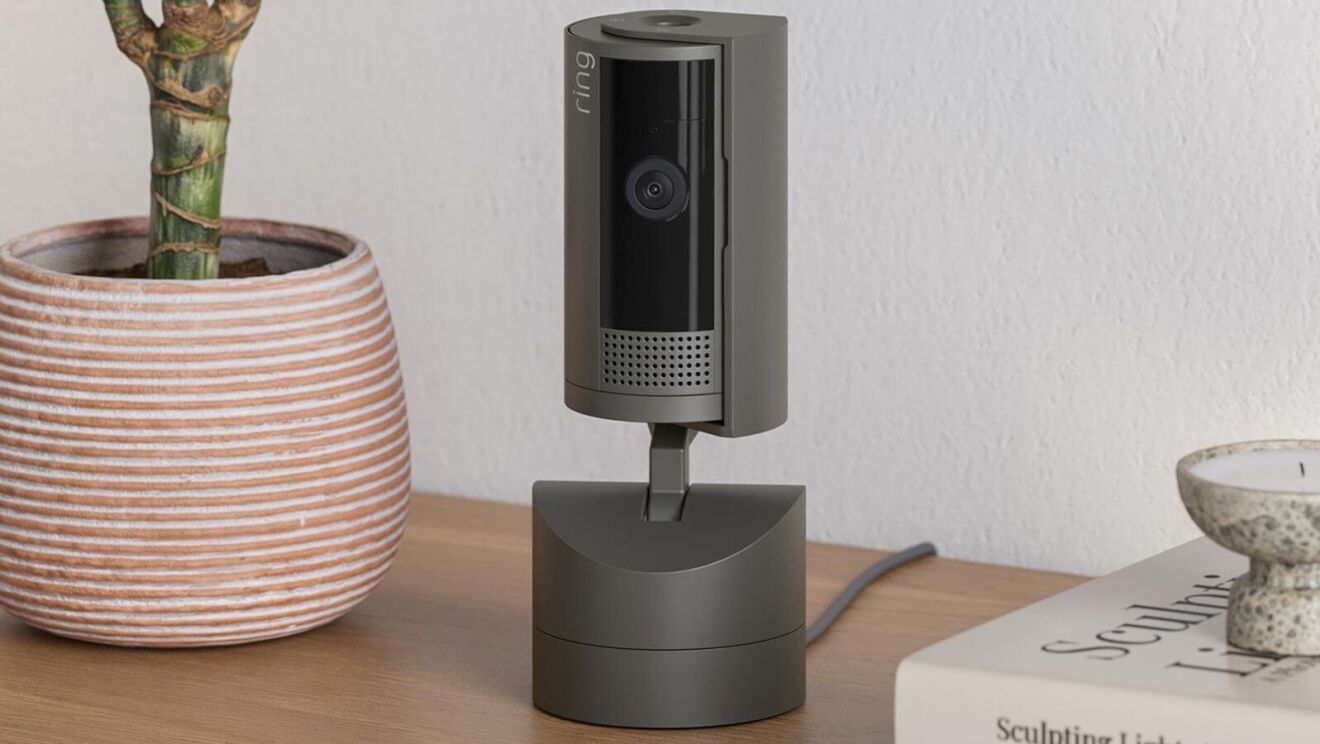 search words in presentations An image of a Ring product in a living room.