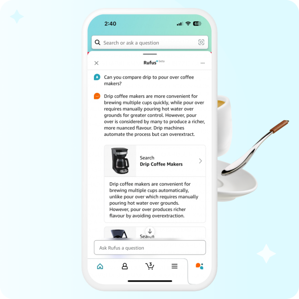 Rufus compares coffee makers