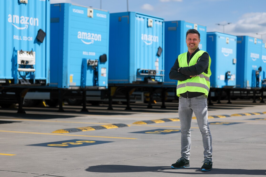 Maciej Nowakowski at the SZZ1 Amazon site yard AFP transportation