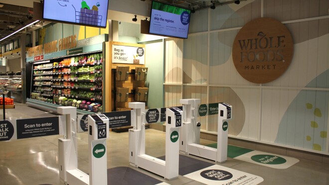 Whole Foods超市入口处安装了Just Walk Out技术。