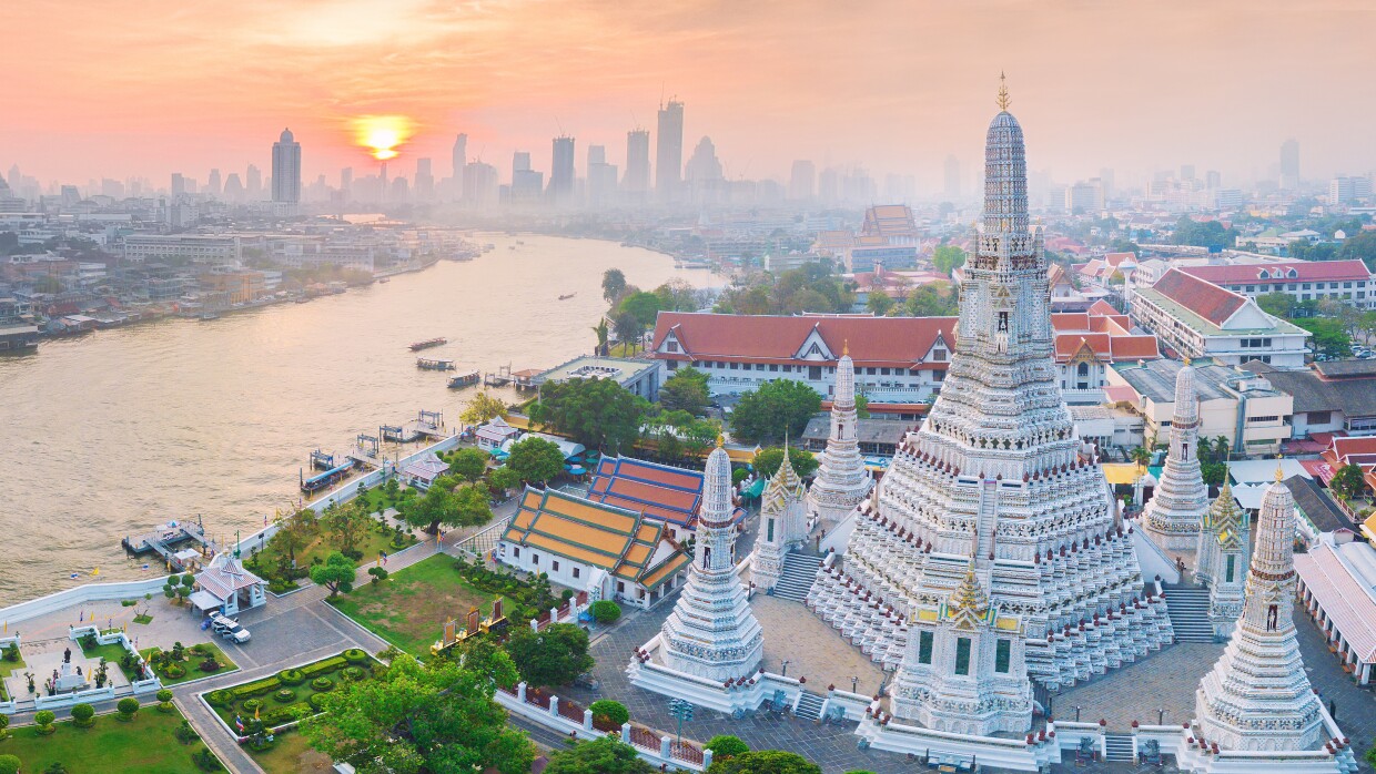 High angle view Bangkok Thailand