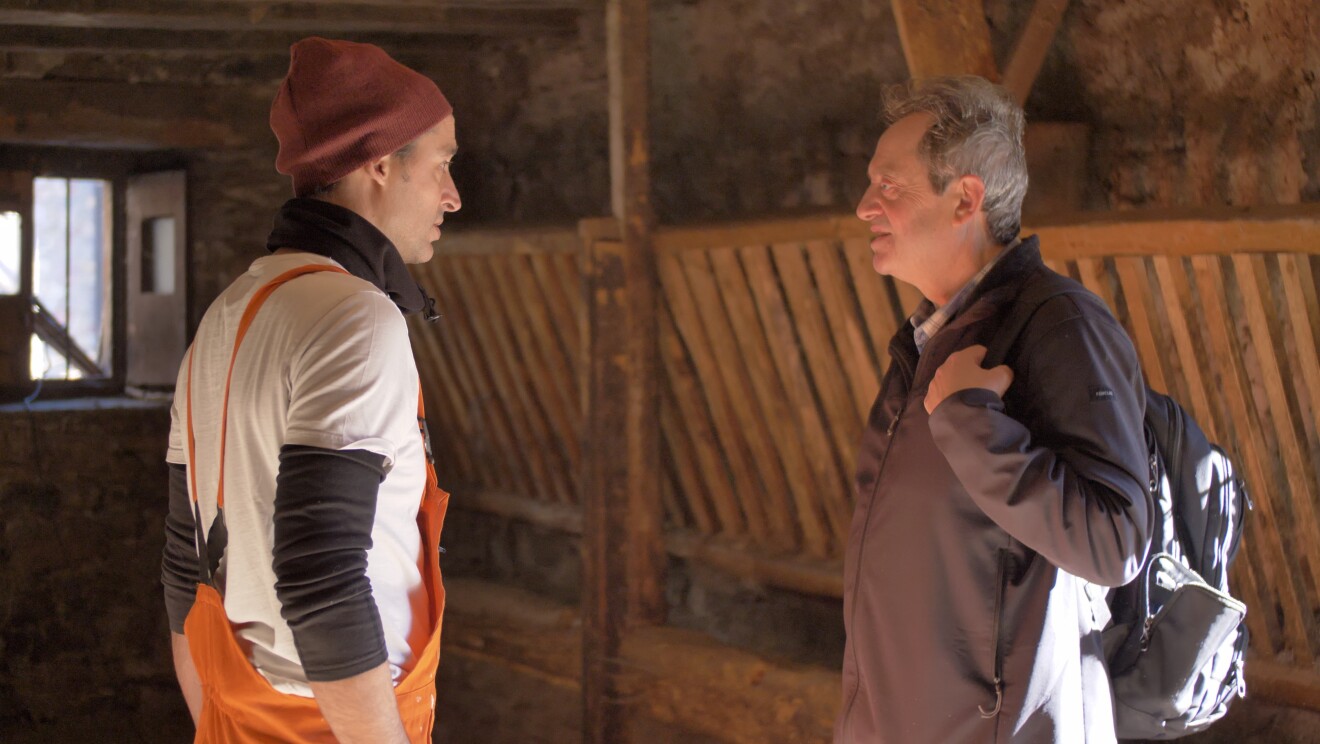 Andreu Carulla en Gistaín preparando el proyecto Diseñando la repoblación.