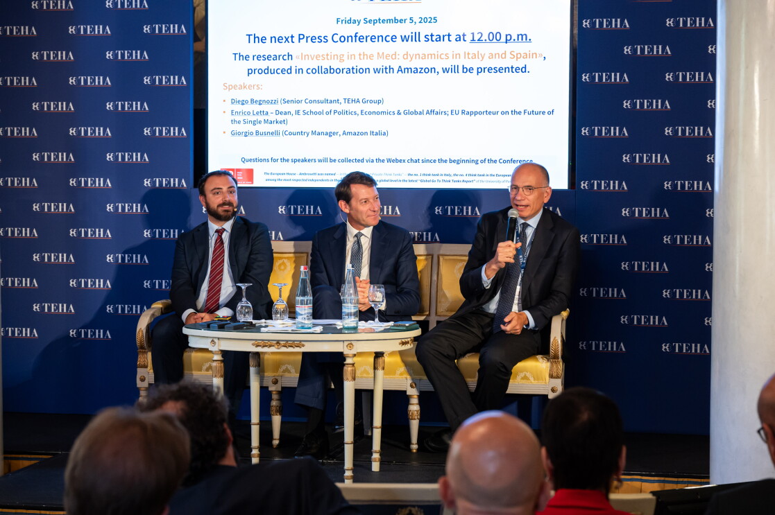Diego Begnozzi, Giorgio Busnelli e Enrico Letta 