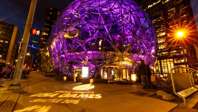 紫色的特奥会的球体