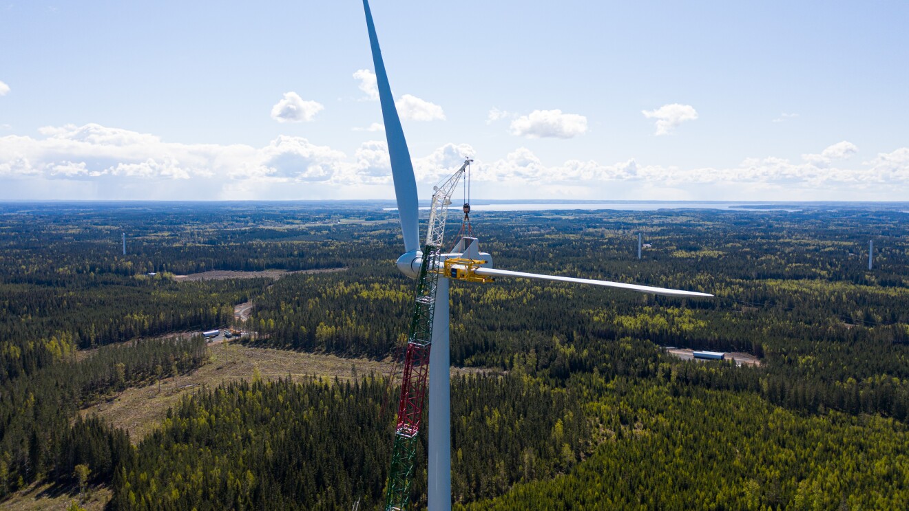 Amazon wind farm in Sweden