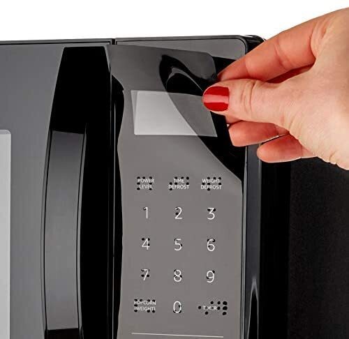 A product image of the braille keypad overlay available for the Amazon Smart Oven.