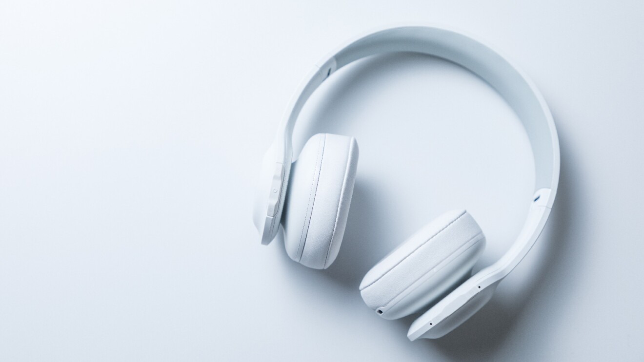 Prime Day 2023 live blog best deals: overhead image of white headphones.