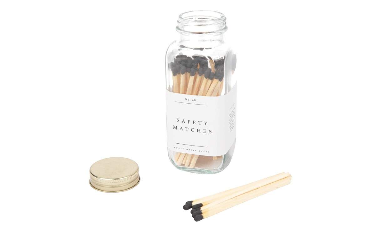 Sweet Water Decor 4" Black Safety Matches