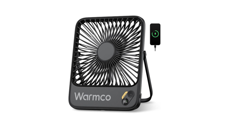 Warmco desk fan to keep cool during 2026 heavwaves