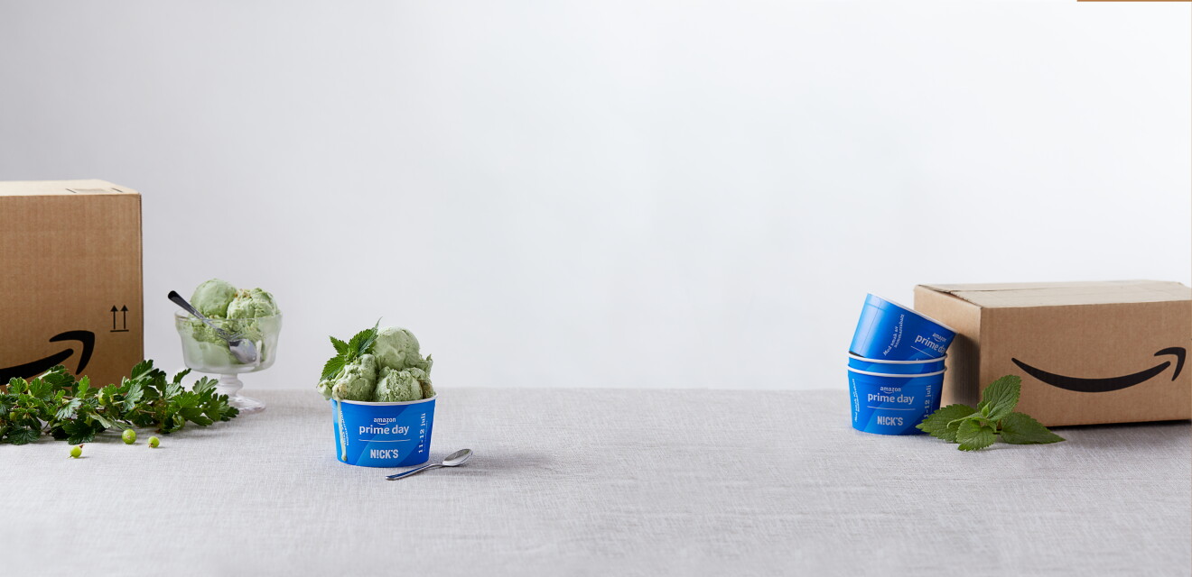 Amazon och Nick's har samarbetat inför Prime Day för att skapa en glass med smak av sommarrabatt