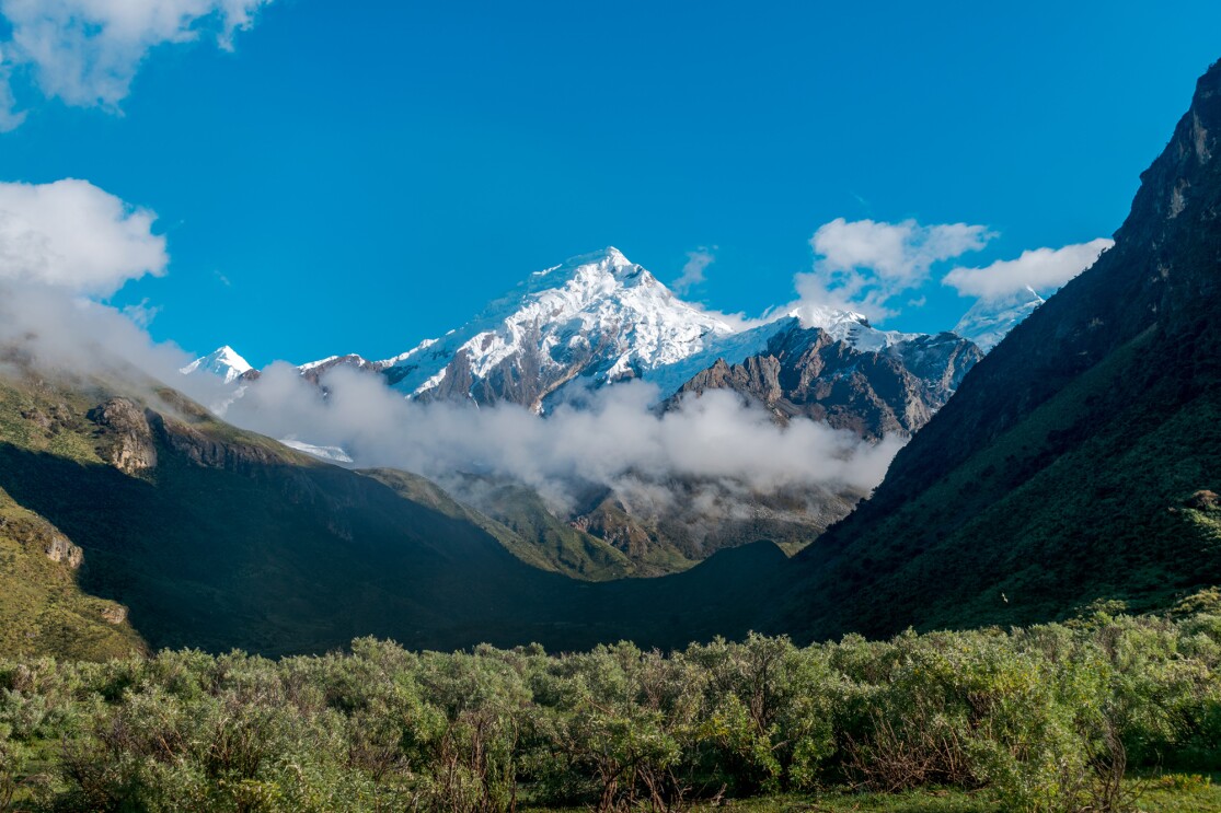 A mountain view in Peru 