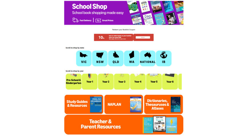 Amazon School Shop: School book shopping made easy
