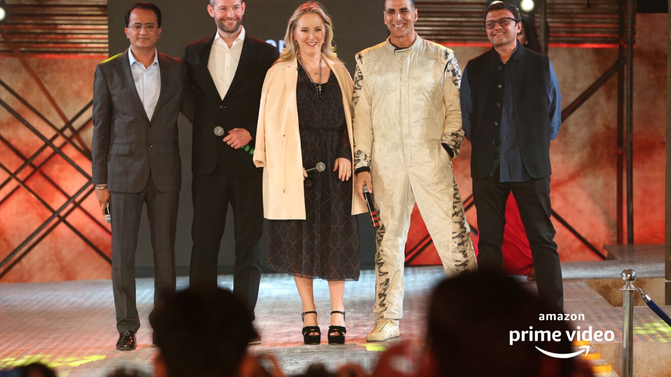 Akshay with team Amazon INdia