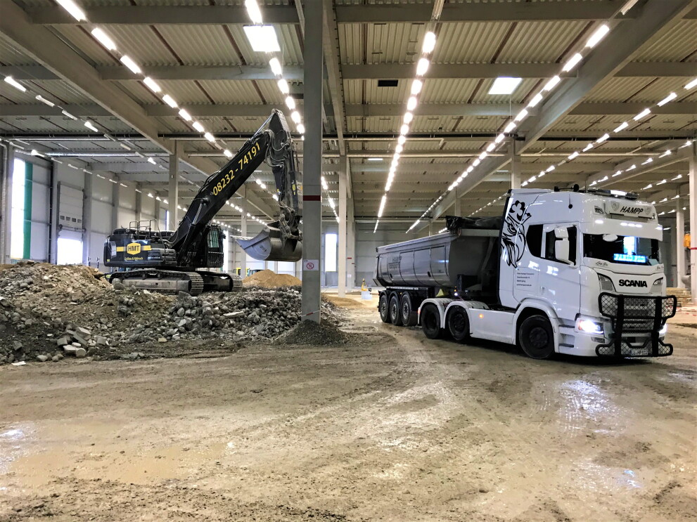 Lagerhalle im Logistikzentrum