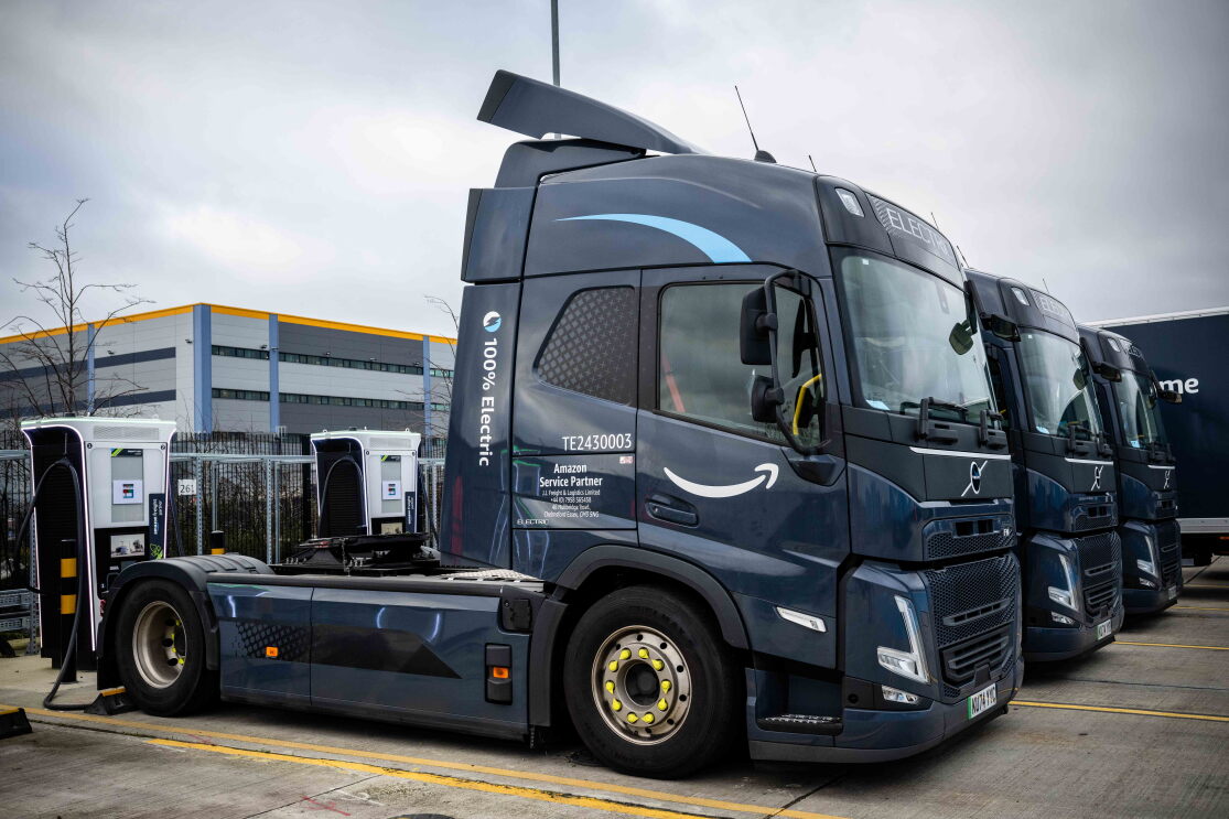 Three Volvo FM 3 ehgv trucks 