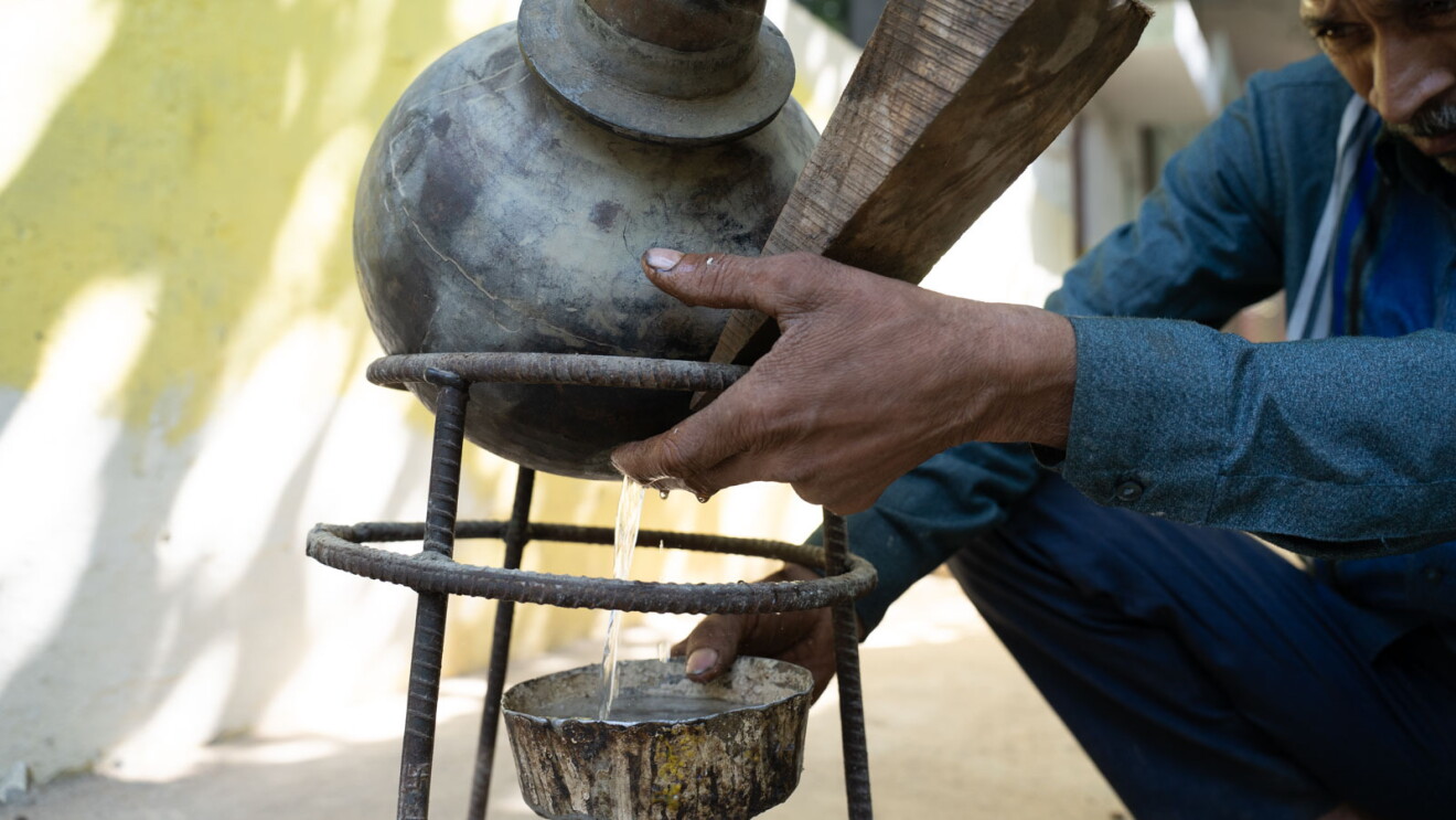 Boond attar factory in Kannauj