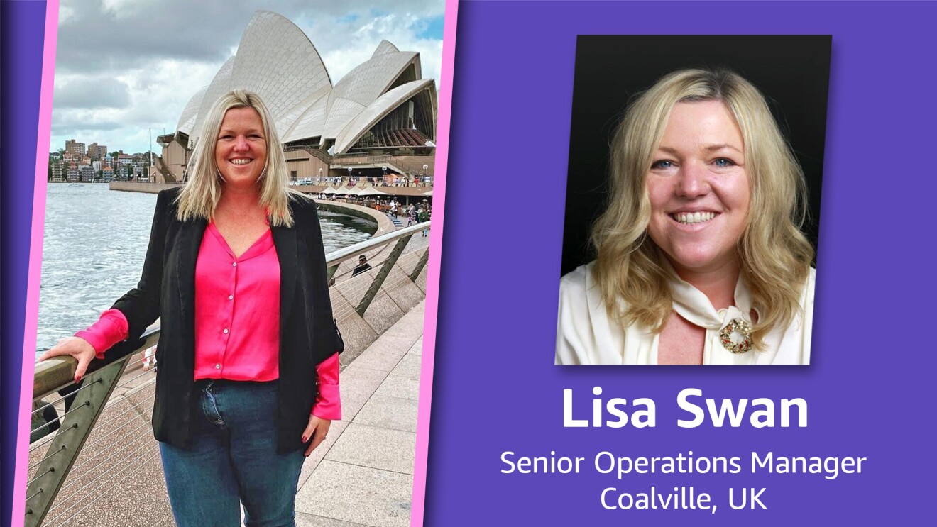 A graphic showing Lisa Swan, Senior Operations Manager in Coalville