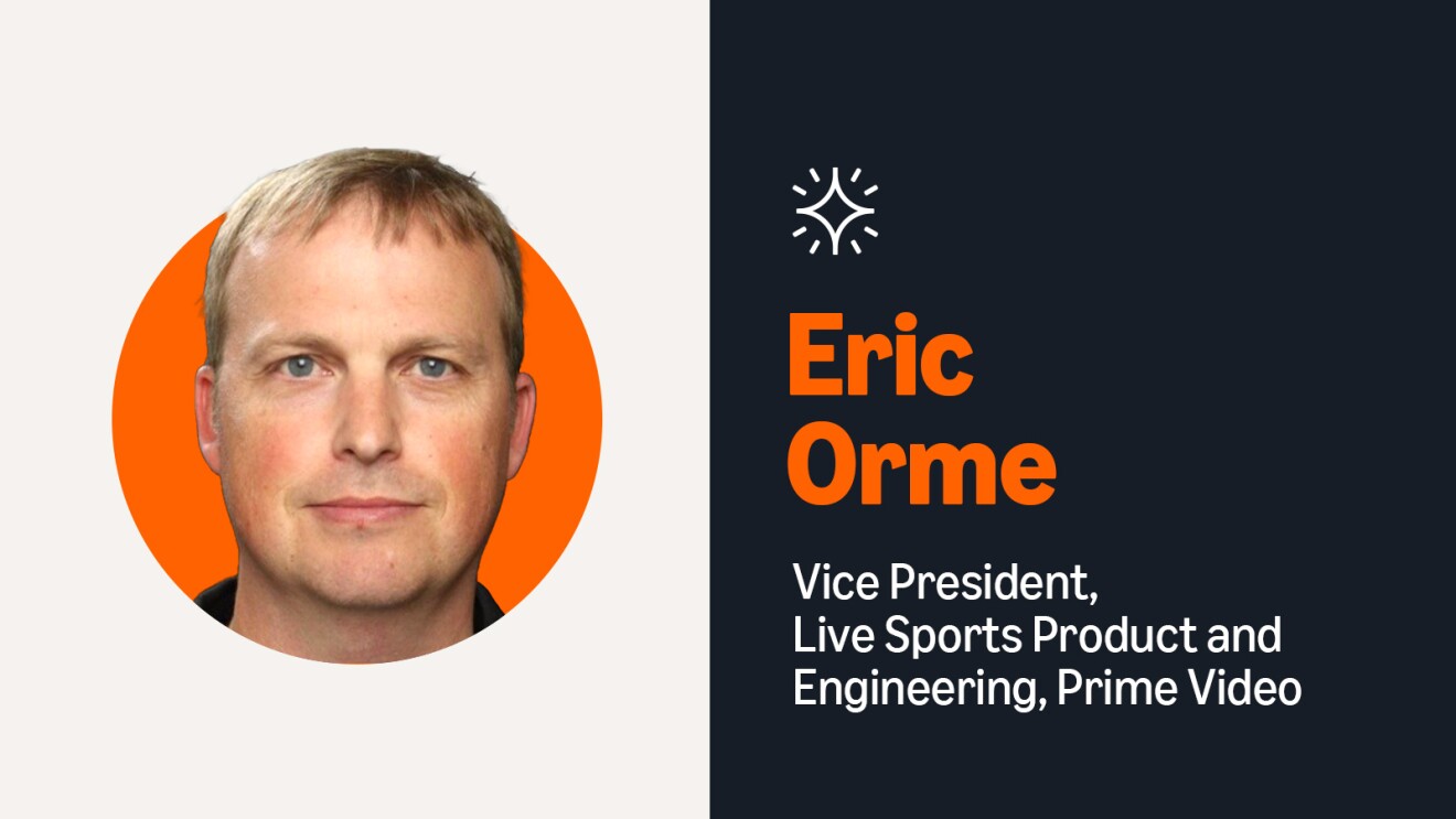 Headshot of VP of Live Sports Product and Engineering at Prime Video