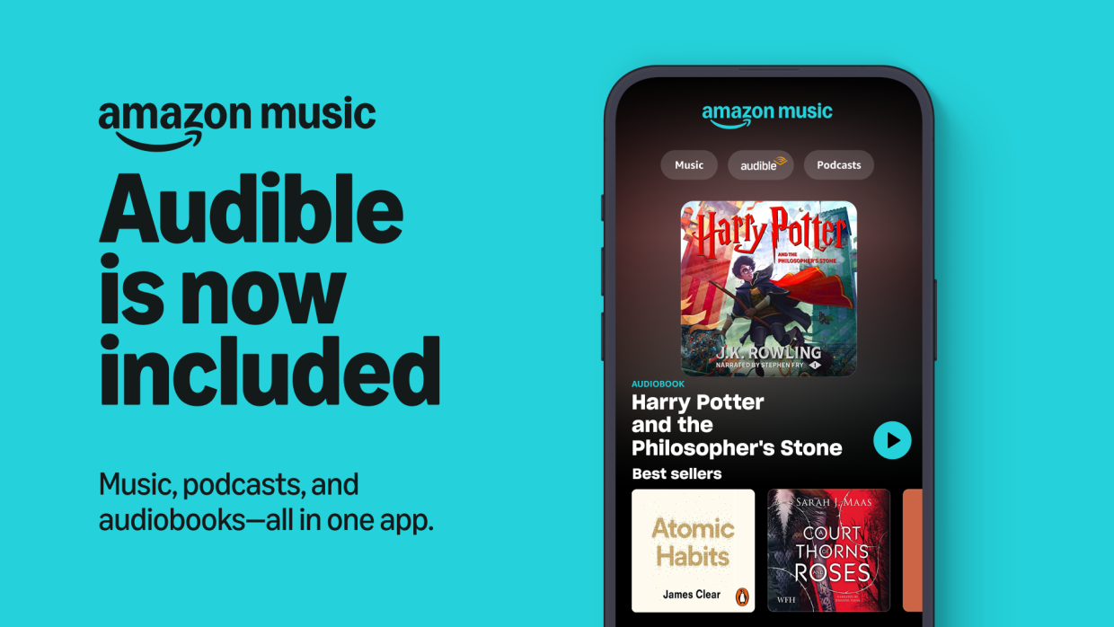 Amazon Music now includes Audible