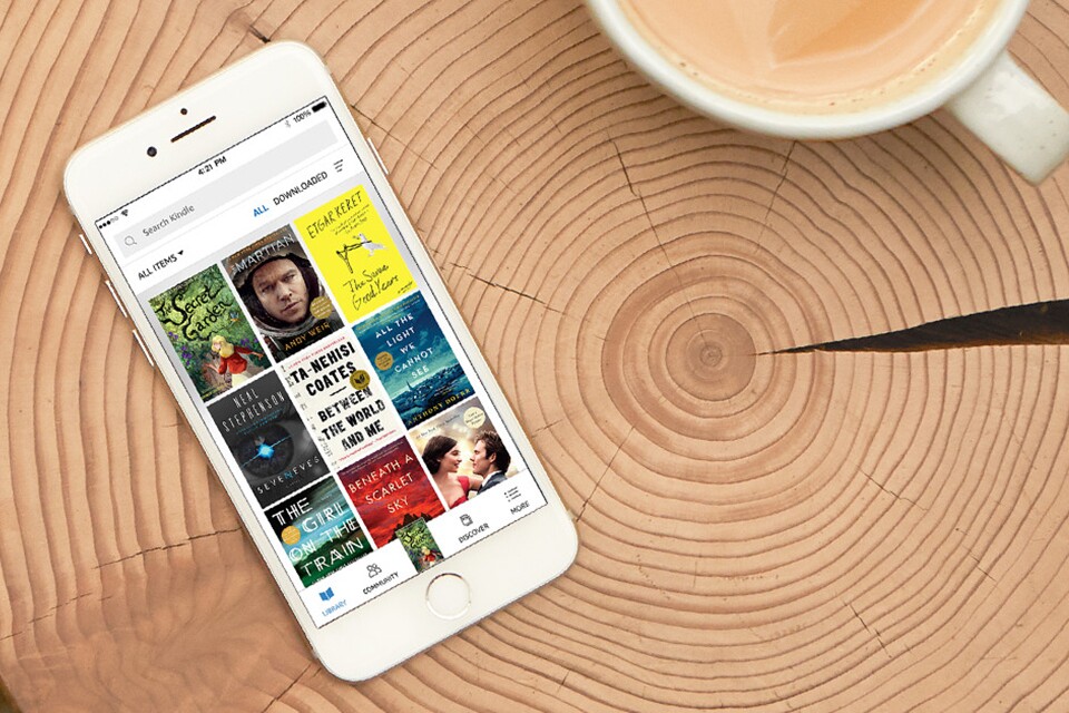 Der Amazon Kindle Store auf einem Smartphone