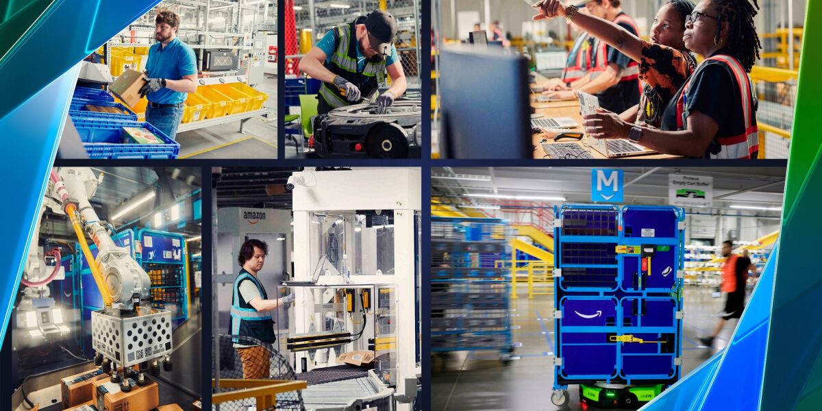 See 18 photos of Amazon’s newest fulfillment center powered by AI and robotics See 18 photos of Amazon’s newest fulfillment center powered by AI and robotics
