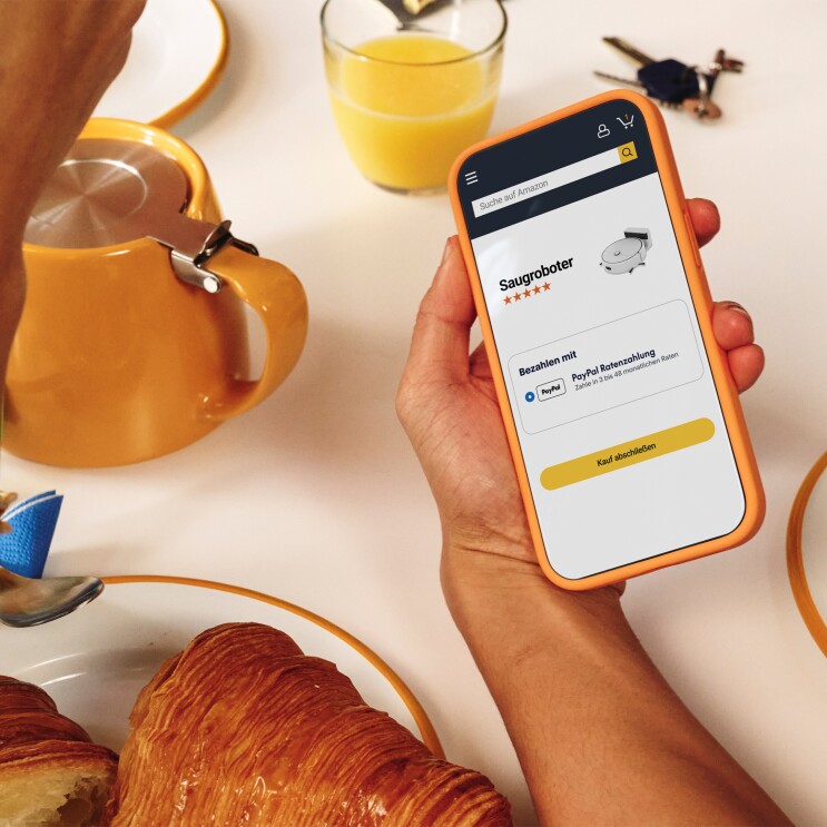 Handy mit PayPal Ratenzahlung beim Checkout