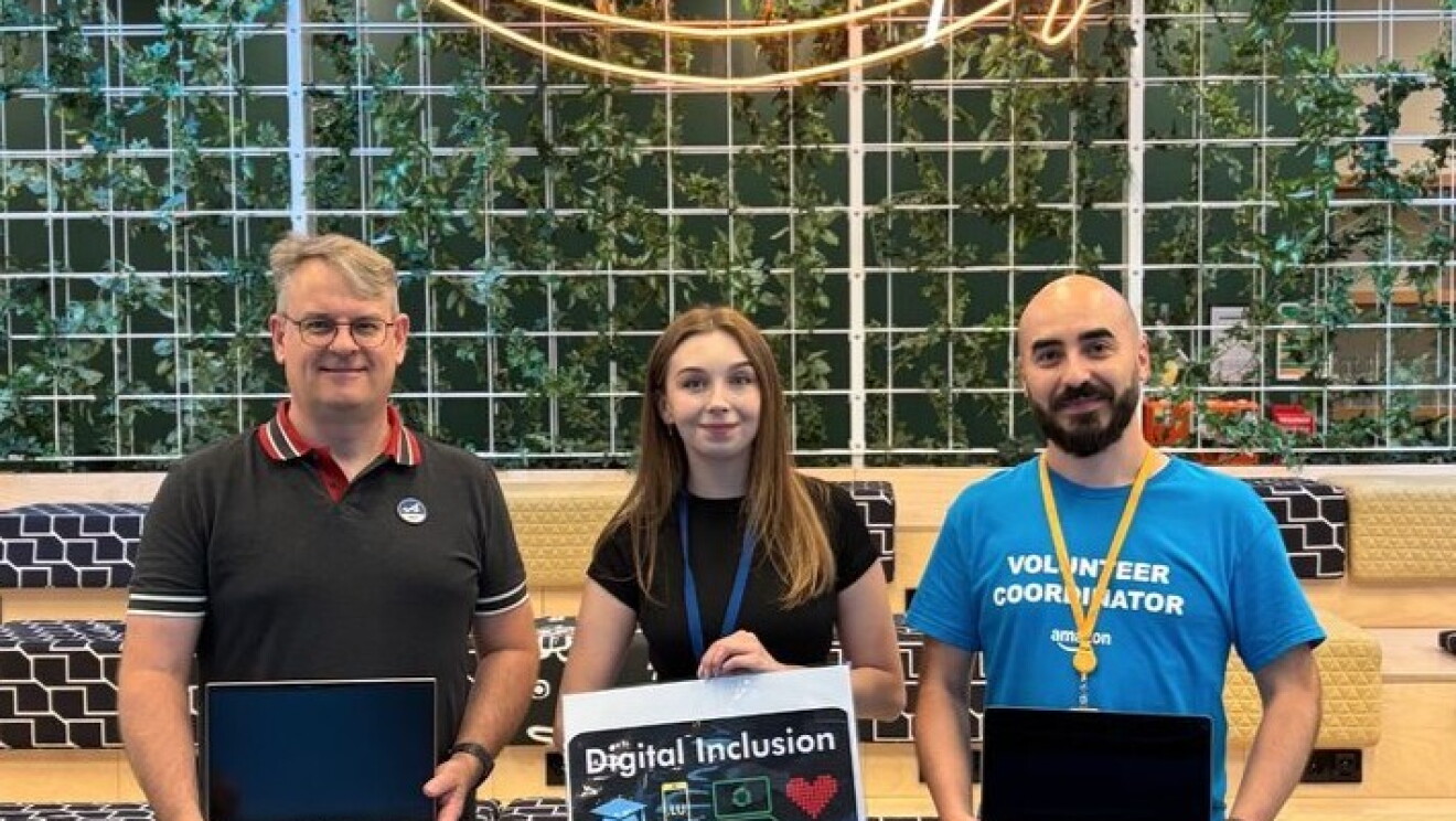 Digital inclusion, amazon donations over 600 laptops 