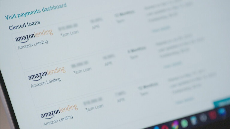 A photo of Amazon’s Seller Central dashboard on a laptop device.