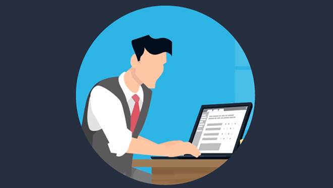 一个插图图片,是展示亚马逊透明度工作原理的4部分系列的一部分。