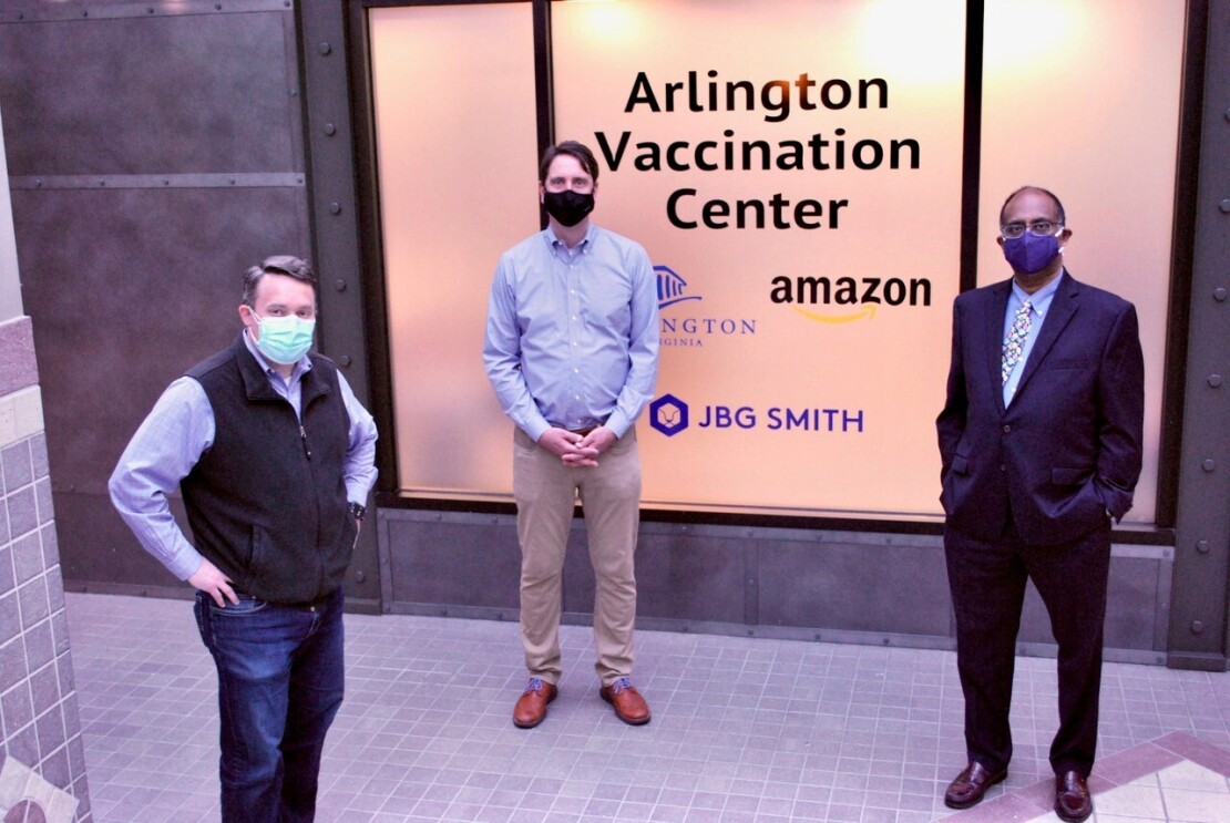 Amazon opens COVID-19 vaccine center in HQ2 location of Arlington, Virginia