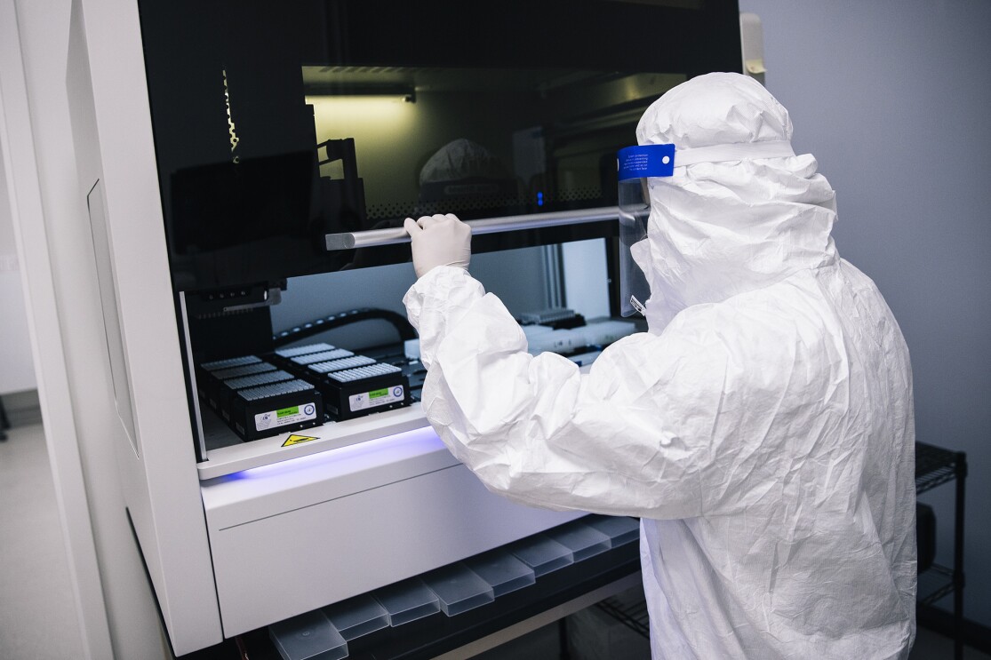 Inside a medical laboratory