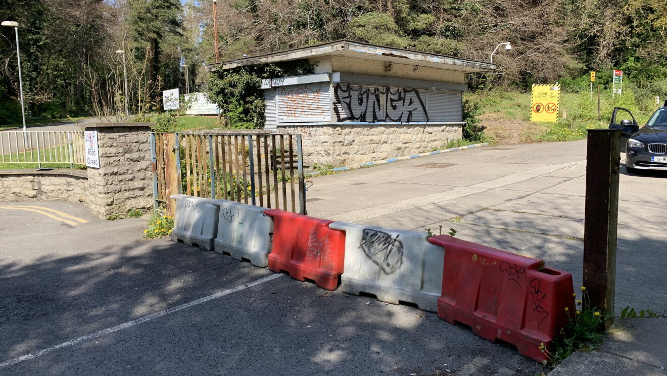 Project led by Declan Ward, AWS, to fix the gates and tidy up the lodge in Connolly Hospital   