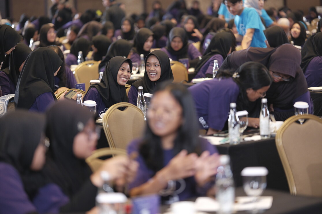 Women taking part in a Girls' Tech Day 