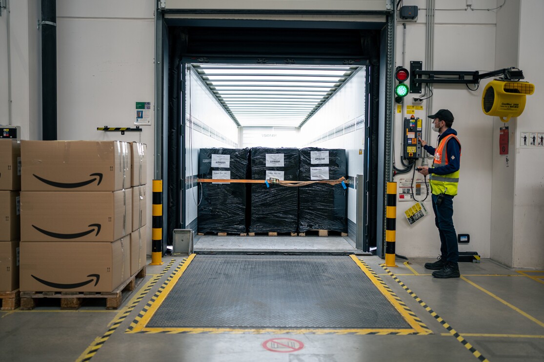 Image from the Slovakia hub Amazon set up to support Ukraine refugees