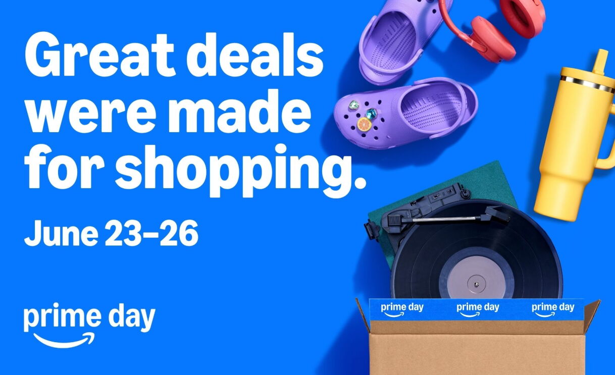 UK Prime Day graphic announcing shopping deals