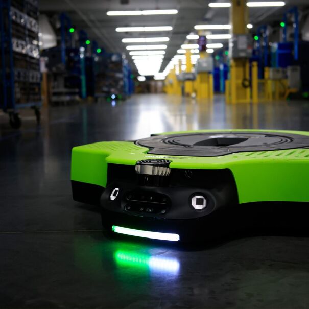 Proteus (robot) in view in warehouse