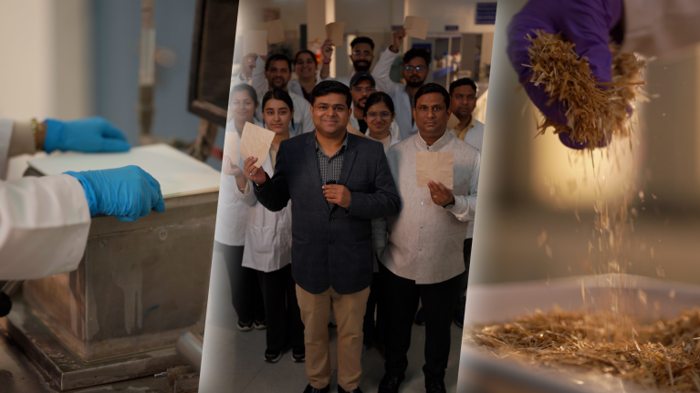 Amazon collaborates with IIT Roorkee to convert farm waste into recyclable paper mailers