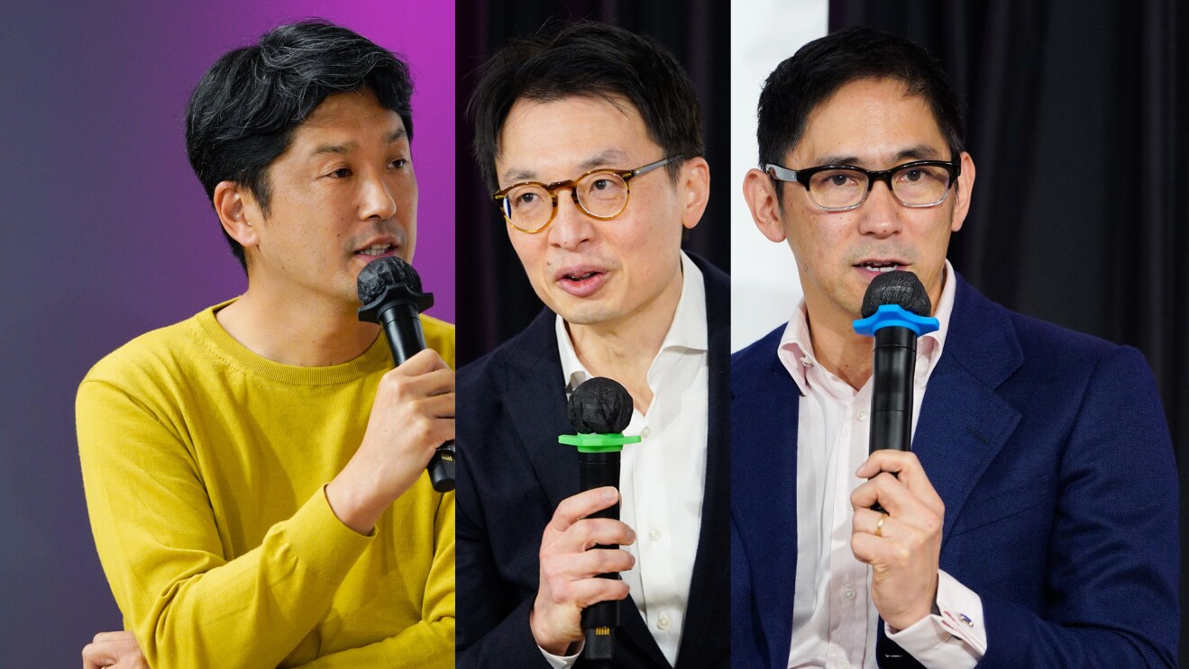 パネルディスカッションをした島谷さん・チャンさん・長嶋さんの写真