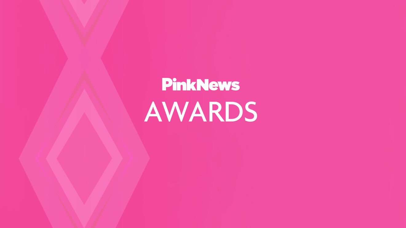Pink web banner for Pink News Awards 