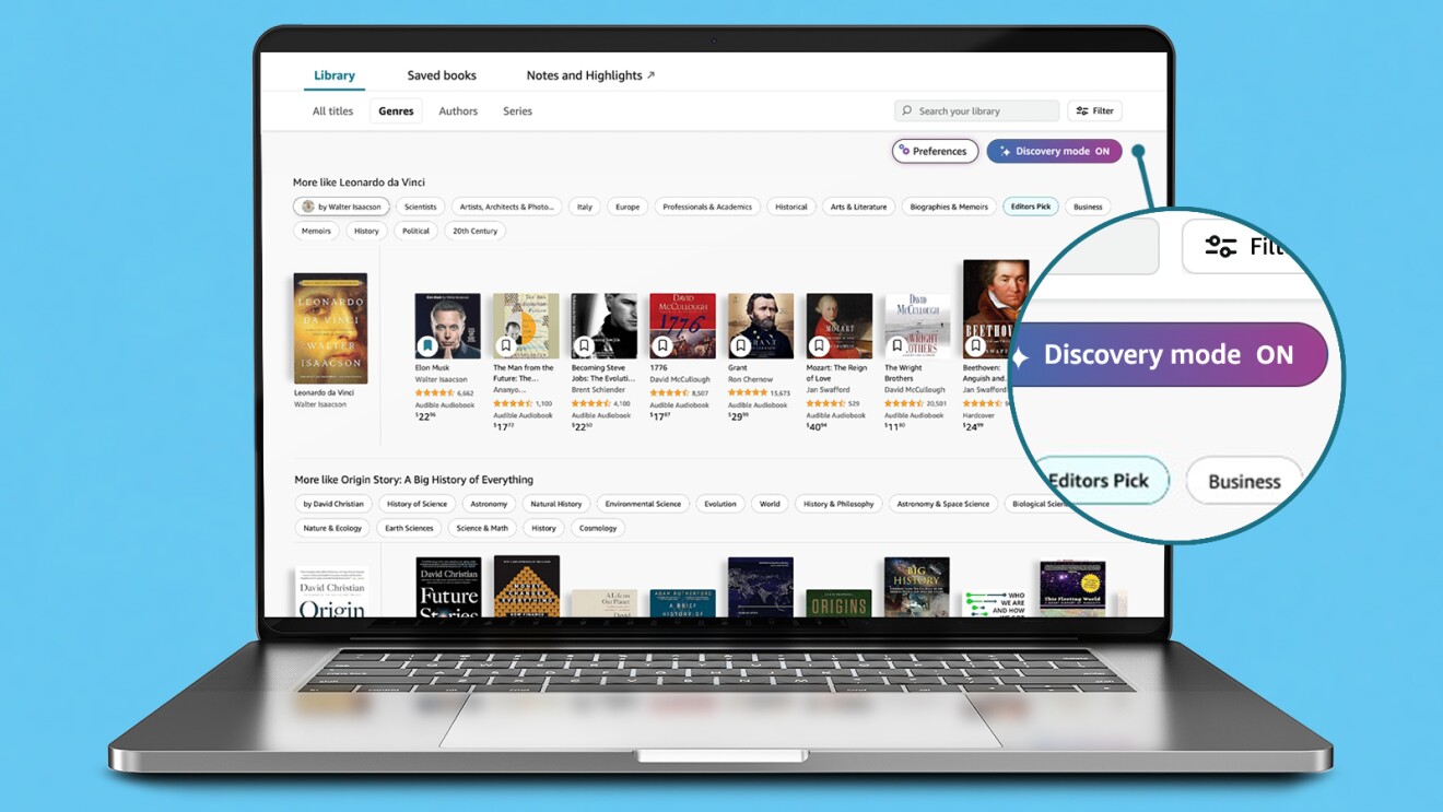 An image displaying the Your Books feature on Amazon.